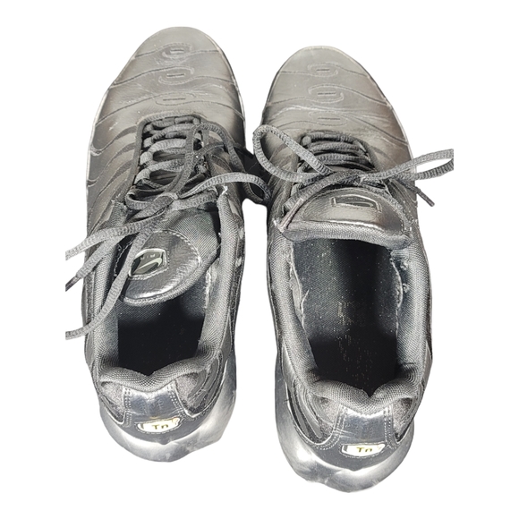 Nike Air Max Plus TN Triple Black Men’s Sz 10.5 Sneakers AJ2029-001 SB7 - Picture 8 of 10